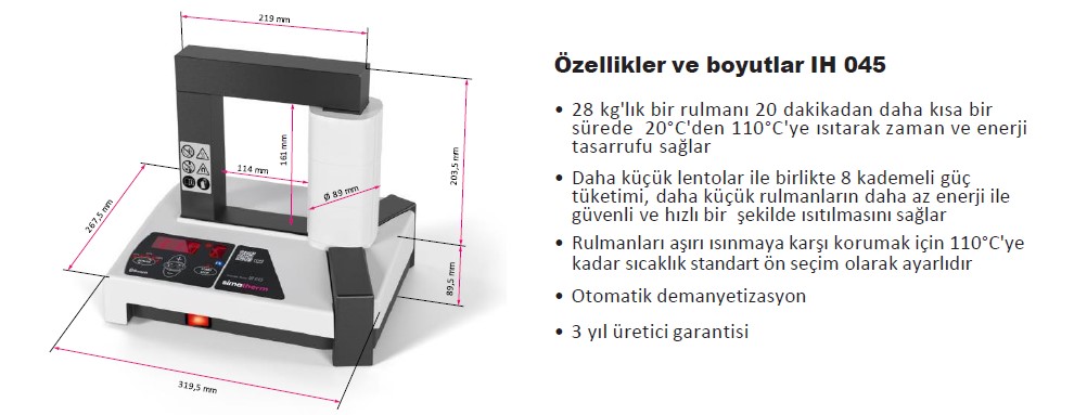 Simatherm İndüksiyonlu Rulman Isıtma Ünitesi IH 045