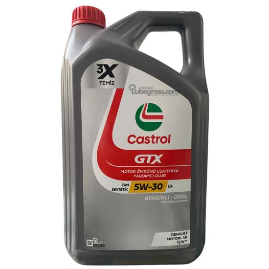 ﻿Castrol Gtx 5W30 C4 5Lt. Renault Onaylı